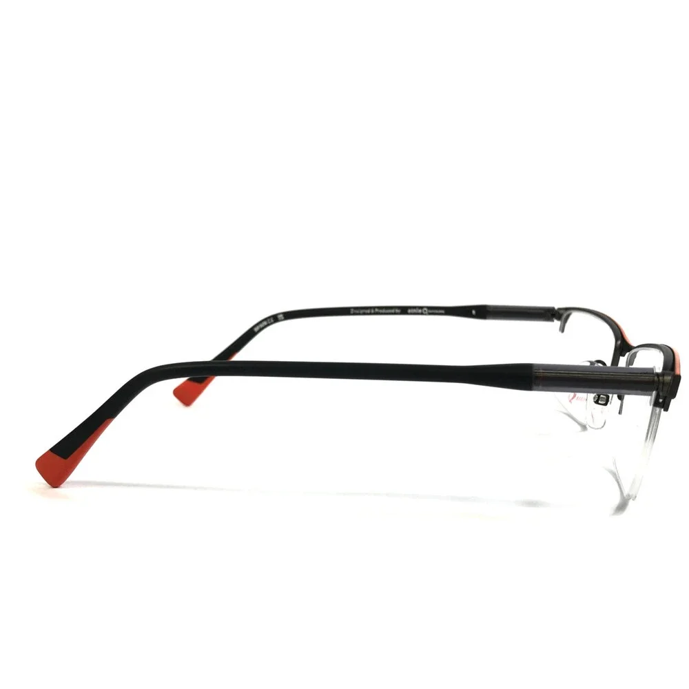 Etnia Barcelona Eyeglasses Frames KASSEL 3 GMOG Gunmetal Black Orange 56-18-148